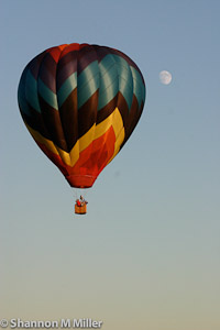 Hot Air Balloon with Moon