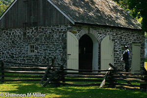 Soldier in front of Barn - Side Faced 2