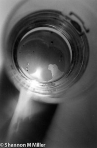 World in Bottom of Glass